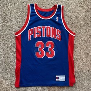 Vintage 90’s Grant Hill 33 Pistons Jersey NBA Size 44